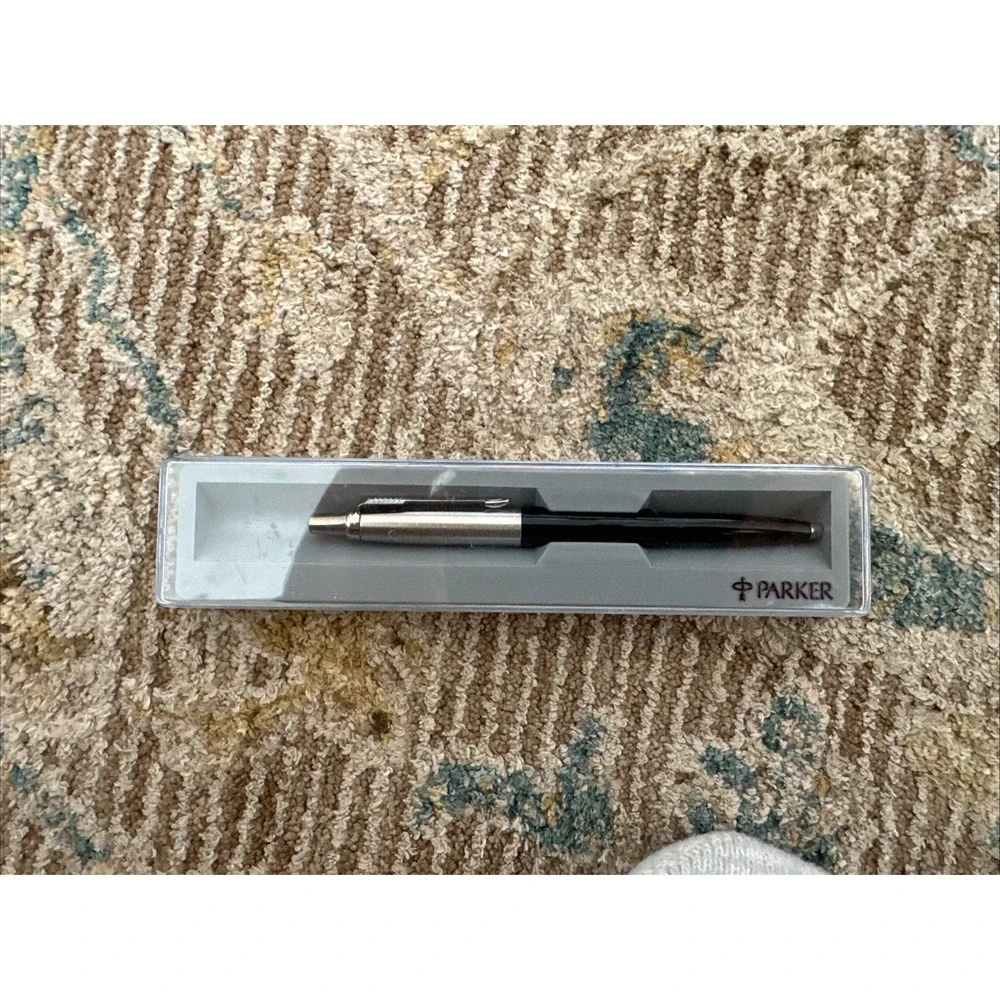 Vintage Parker Jotter Pen Ballpen‎ Black/Silver
